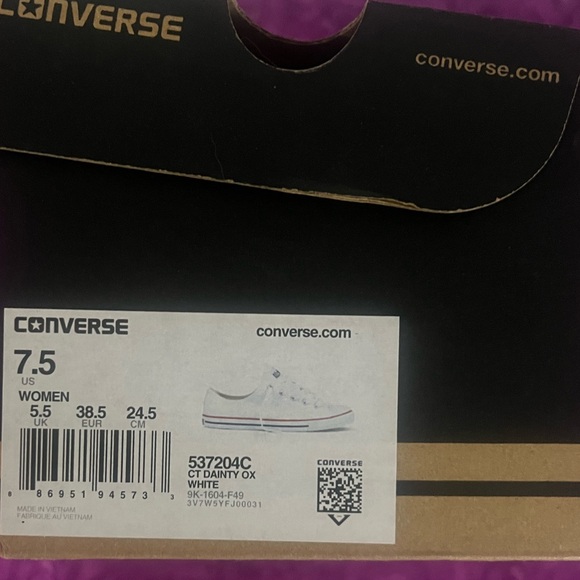 Converse white 7.5 - Picture 5 of 5